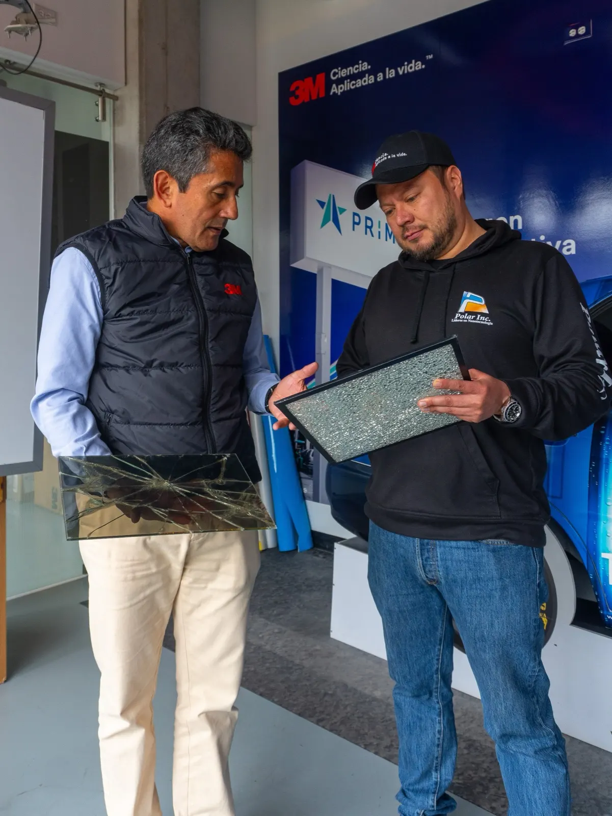 Instalación de película de seguridad 3M